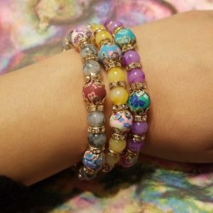 Bohemian Stretch Stackable Bracelets💜